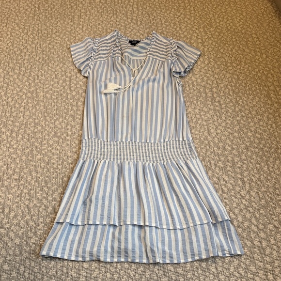PAIGE Christina Blue and White Striped Dress, small - Picture 8 of 8